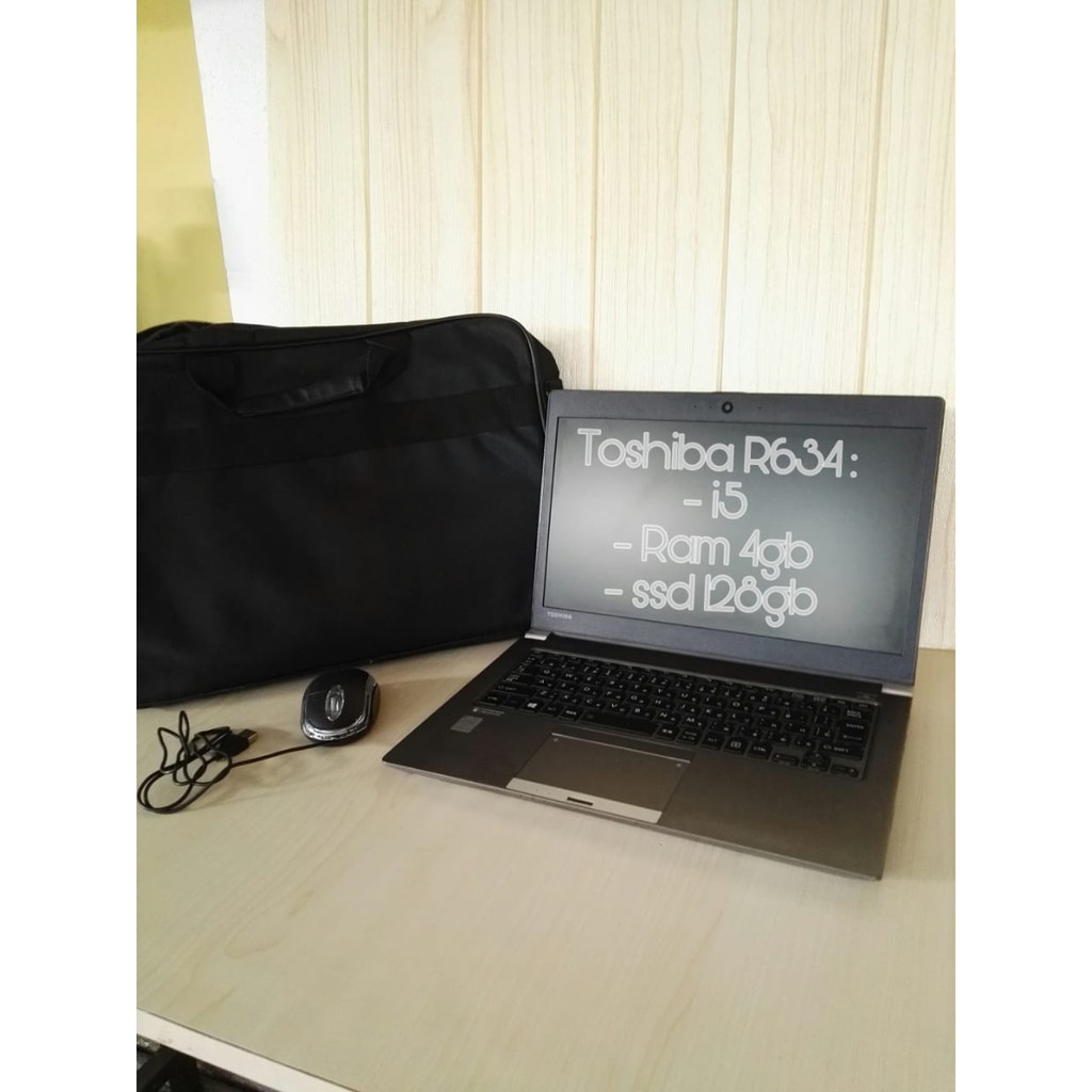 LAPTOP SLIM BODY RINGAN SSD 128GB RAM 4GB TOSHIBA R634