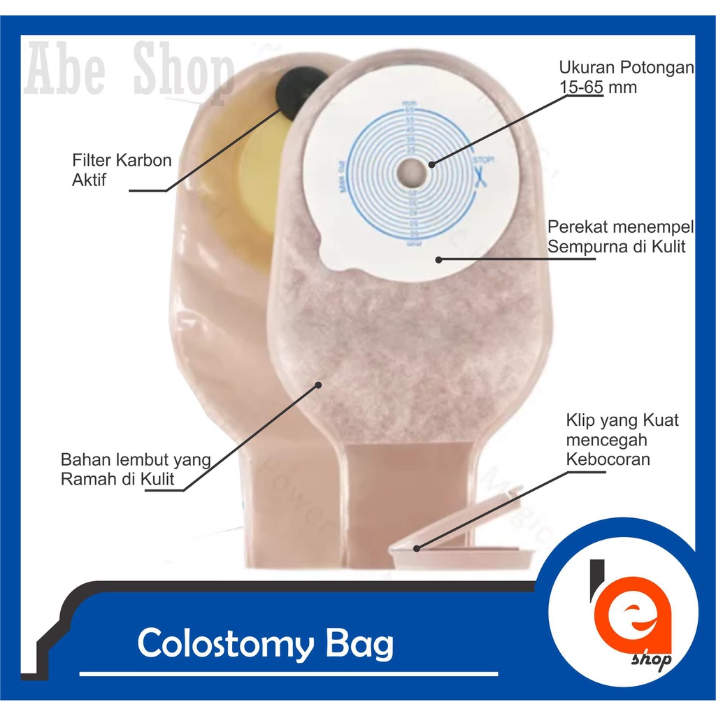 Colostomy Bag Dewasa Kantong Colostomy Kolostomi High Quality Murah