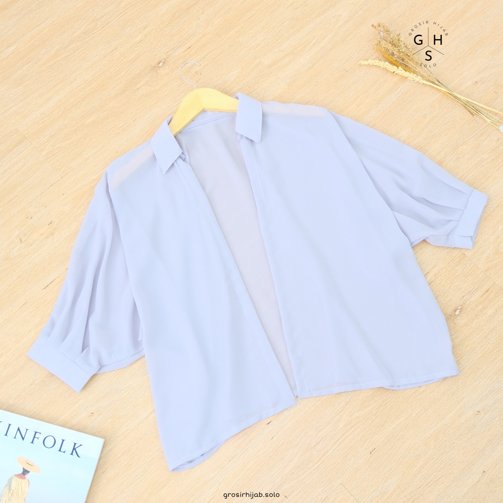 (AMD) CARDIGAN ZOLLA BATWING OUTER ATASAN WANITA CERUTI-CD ZOLLA SILVER