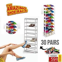 RAK SUSUN SEPATU 10 TINGKAT (AMAZING PORTABLE SHOE RACK)