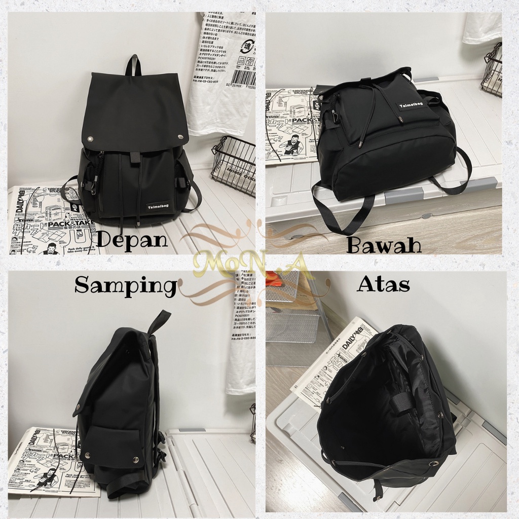 Tas Ransel Unisex Backpack Kuliah/Sekolah SMP SMA Dewasa Waterproof Trendy Muat banyak Kualitas Import Premium - M0183