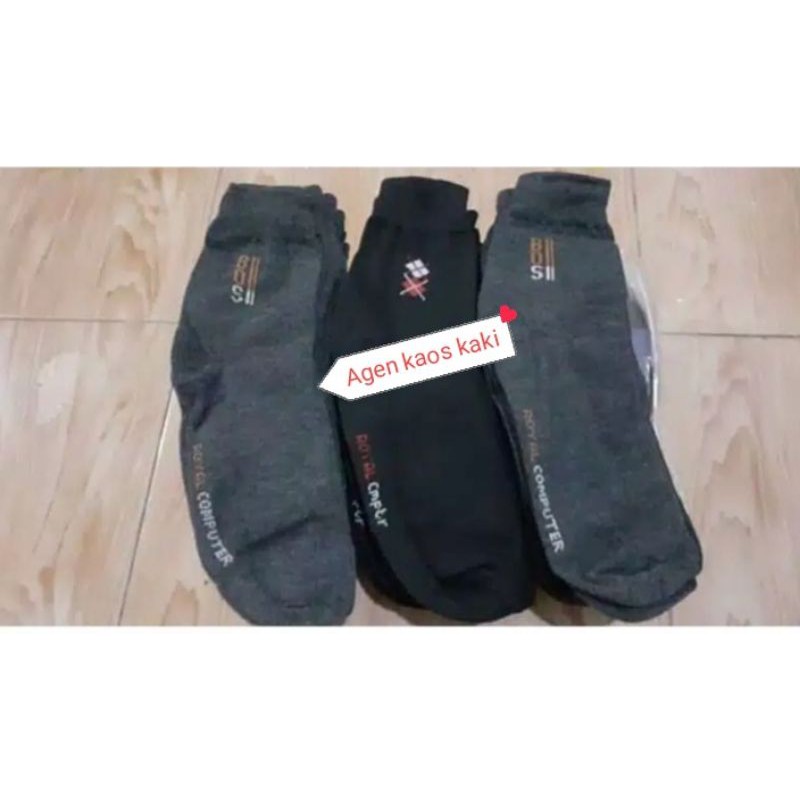 kaos kaki kerja kantoran pria dewasa (3 pasang) bahan tebal &amp; tidak panas