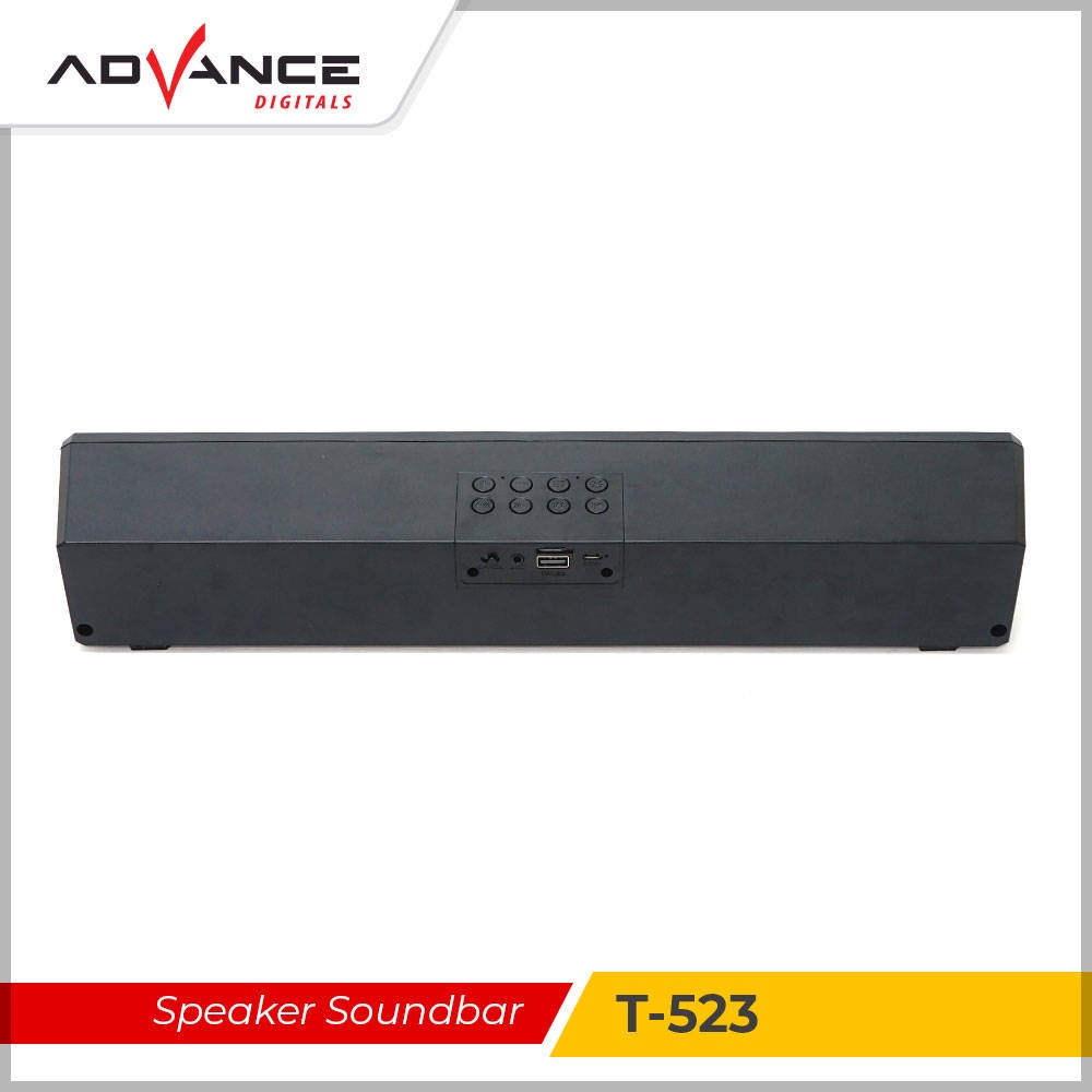 【READY STOCK】 Advance Speaker Bluetooth Soundbar BT Music Box Speaker Wireless Speaker Portable T523 Alarm Clock Garansi Resmi 1 Tahun