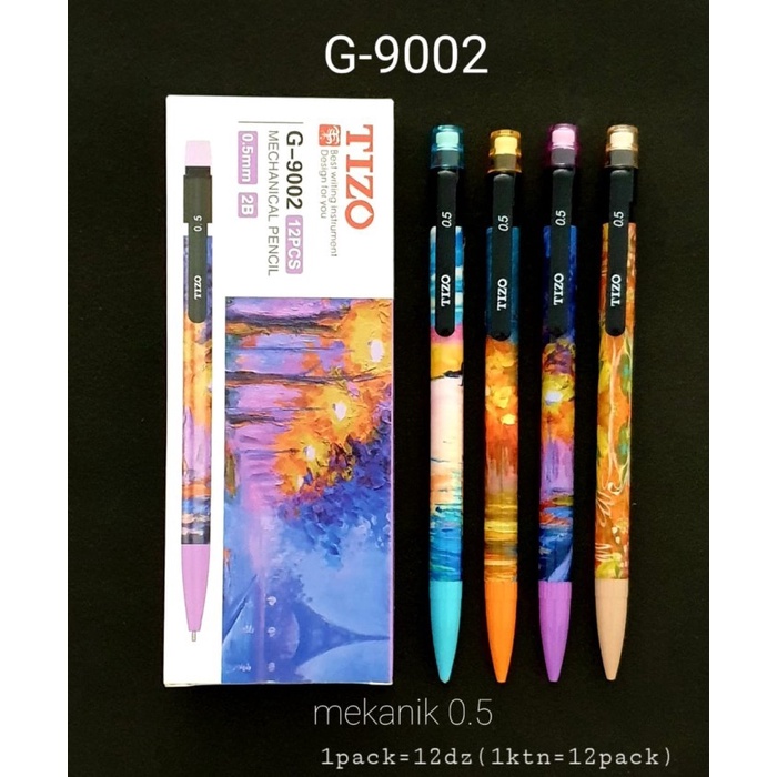

Murah Pensil Mekanik Tizo 0.5 Isi 12 Pcs Seri Baru Murah