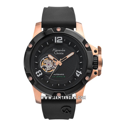 Alexandre Christie AC 6295 MA RBRBA Men Automatic Open Heart Dial