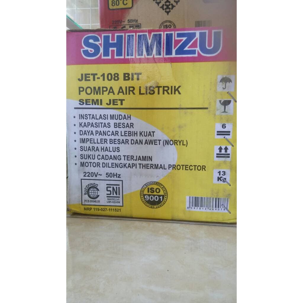 Shimizu JET 108 bit Pompa Semi Jet - Murah