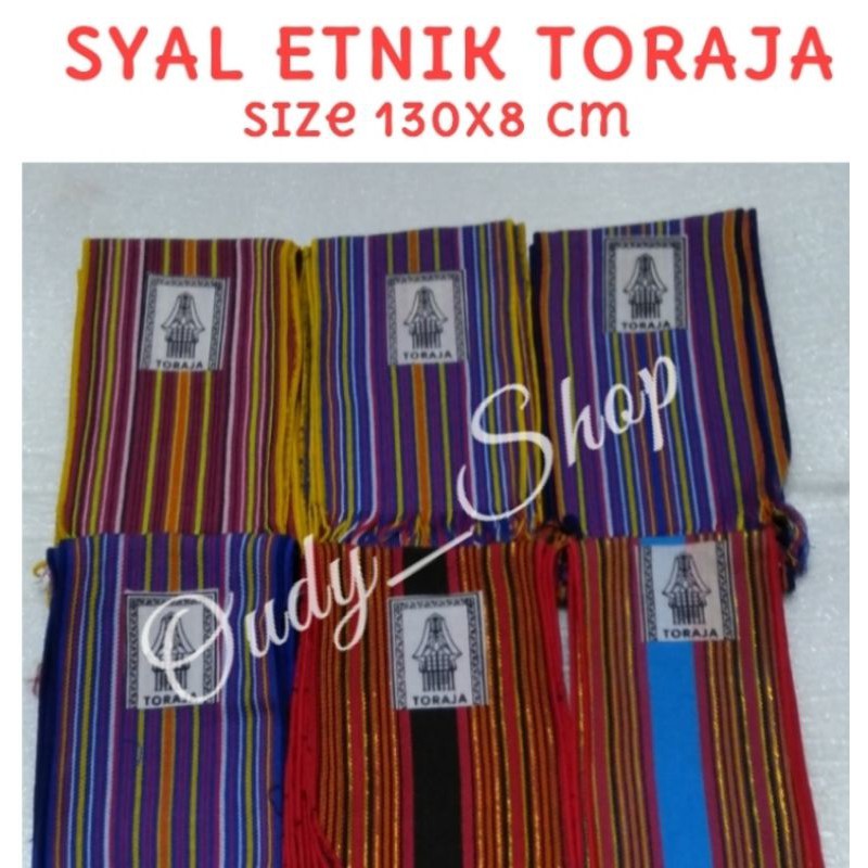 Syal Etnik Toraja Souvenir Ikat Kepala Khas Sulawesi