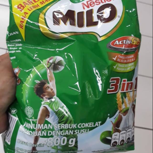 

MILO 3 IN 1 800 GRAM