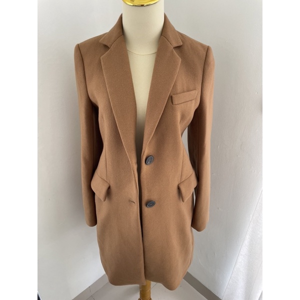 Coat Musim Dingin Zara Original Preloved Warna Coklat