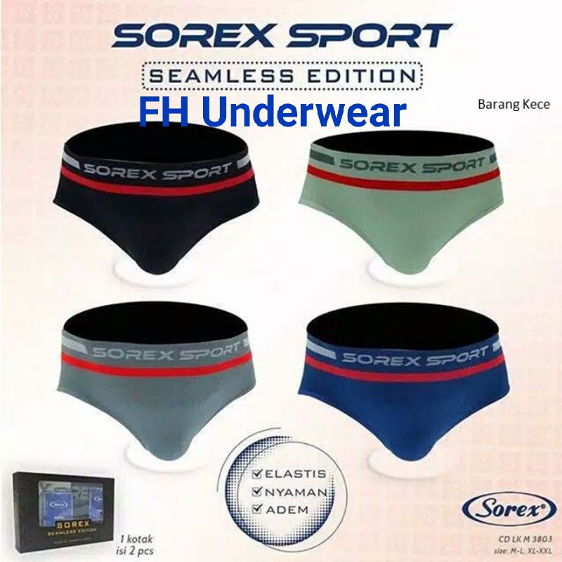 grosir celana dalam Laki Laki sorex Rajut Sport seamless  3803