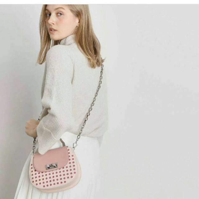 Tas Ori CK Scruplar Pink Tas Branded Tas Murah Tas Charles N keith