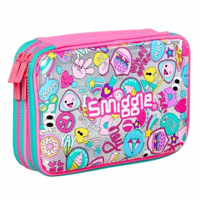 

Tempat Pensil Smiggle Says Double Up Hardtop - Pencil Case Smiggle