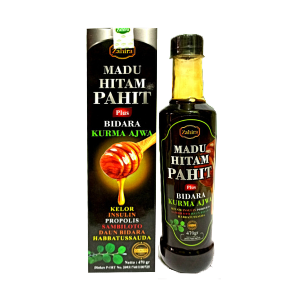 

Madu Hitam Pahit Plus Bidara Kurma Ajwa 470 gram Zahira