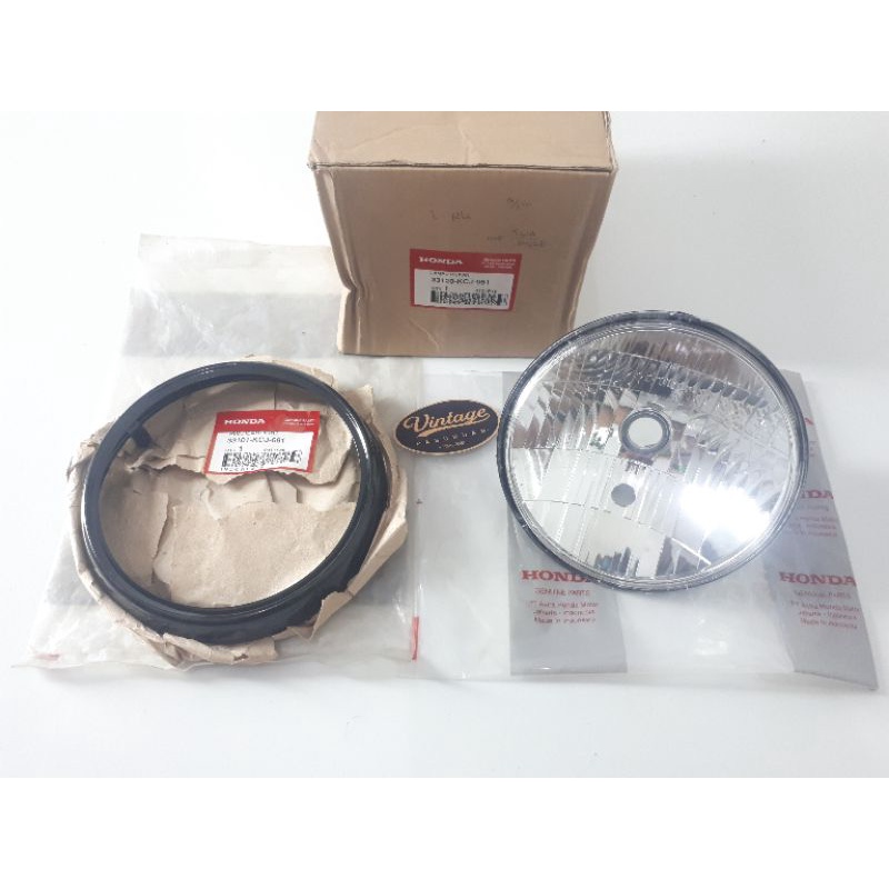 LAMPU DEPAN REFLEKTOR SET RING LAMPU HONDA TILAS TIGER LAWAS TILAM TIGER LAMA ORIGINAL AHM