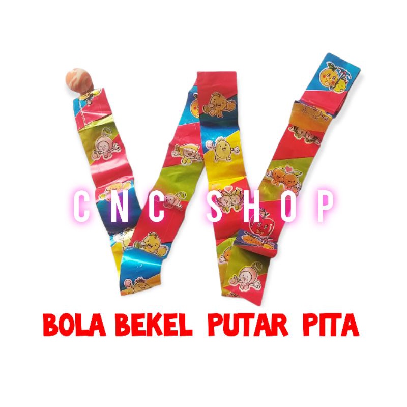 Bola Bekel Putar Pita Unik Lucu Mainan Anak Jadul Murah