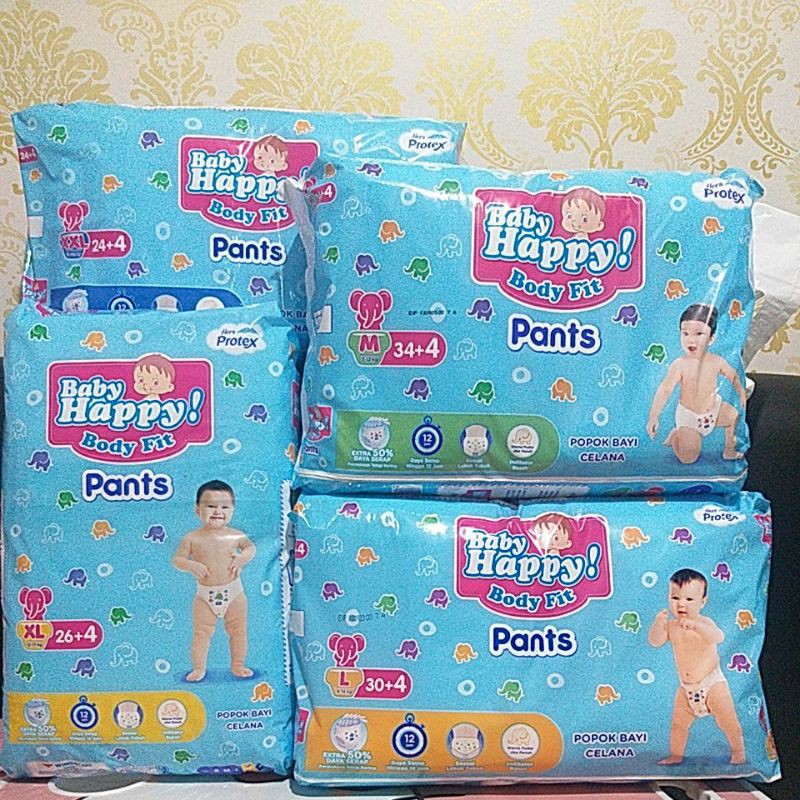 BABY HAPPY PANTS S38+2, M 32,L28,XL26XXL 24