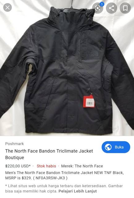 new the north face jacket