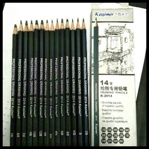 

Caramel | 14 Pcs Pensil Gambar Sketsa Profesional 6H-12B