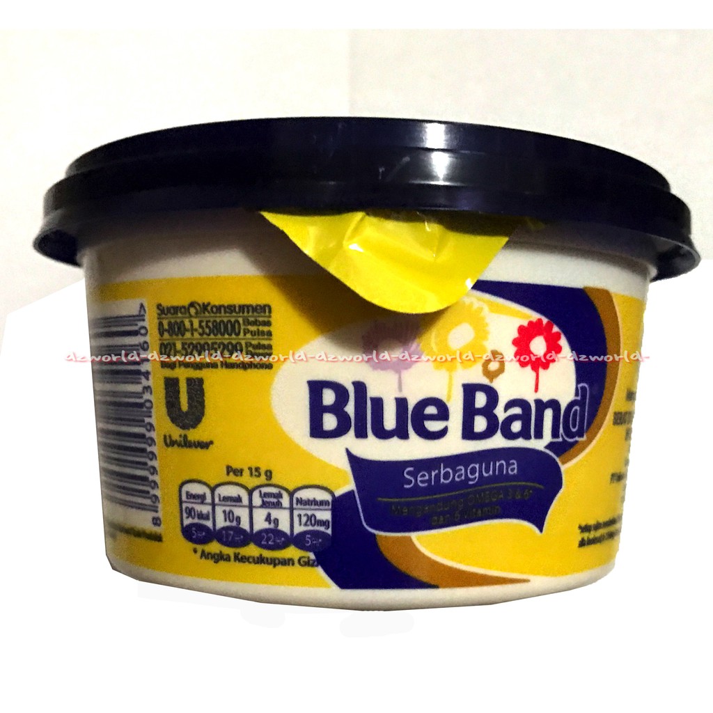 Blue Band Mentega Serbaguna 250gr Mengandung Omega 3&amp;6 Dan Vitamin Kemasan Cup Blueband