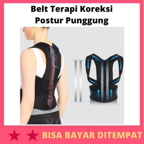 Jual Belt Terapi Koreksi Postur Punggung / Alat Belt Sabuk Korset Tali ...