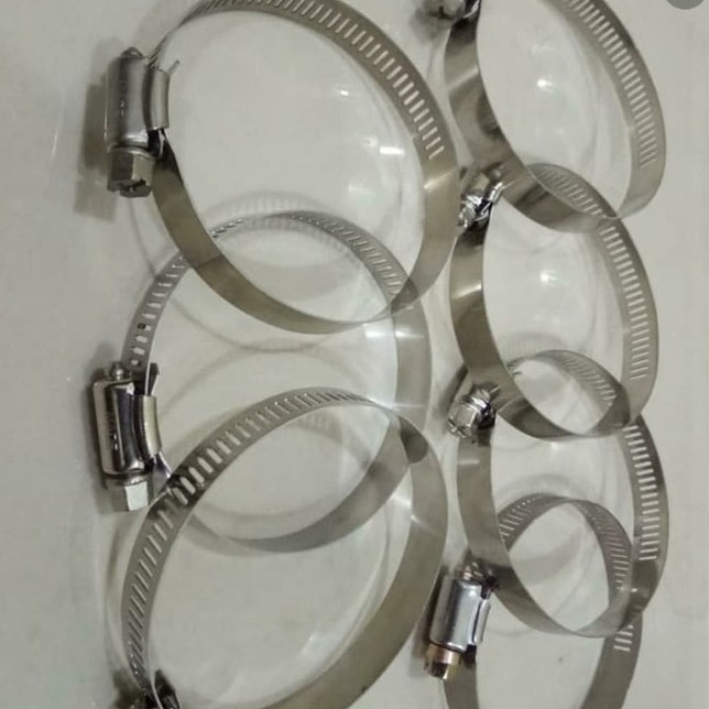 Klem selang 2 1/2&quot; stainless / Hose clamp gas handle / Klem murah