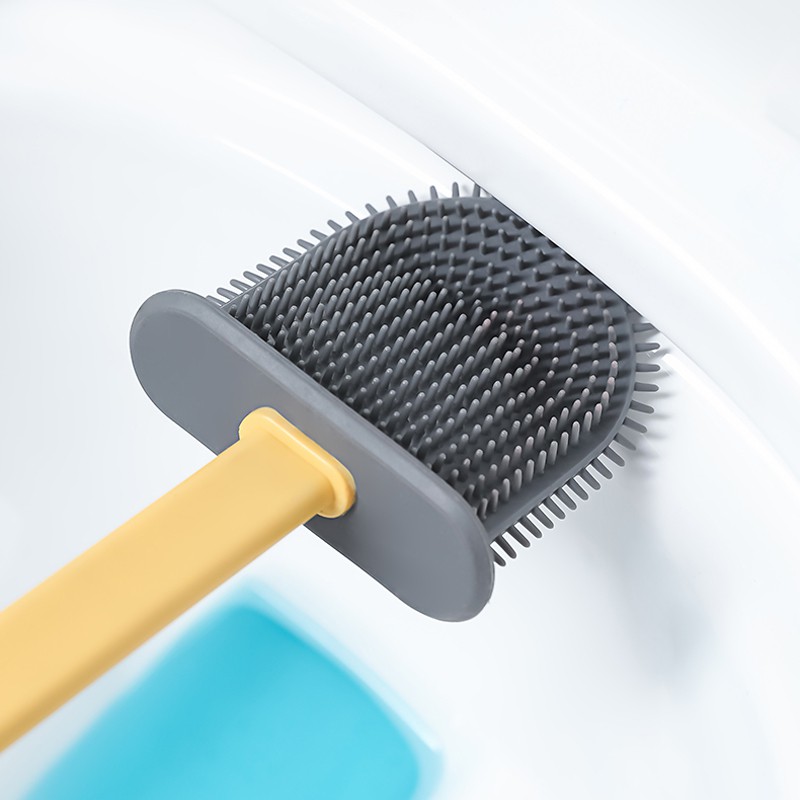 Brush Toilet Sikat wc Silicone  elastic pembersih wc elastis