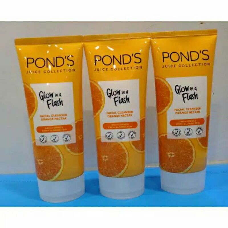 pond's Glow In A Flash Juice Collection Facial Wash 90Gr