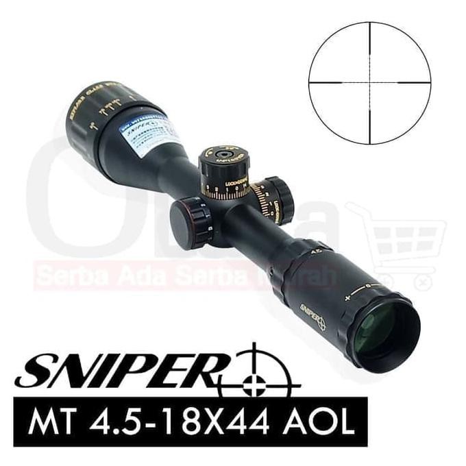Supoer Murah  Teleskop Telescope Sniper MT 4.5-18x44 AOL