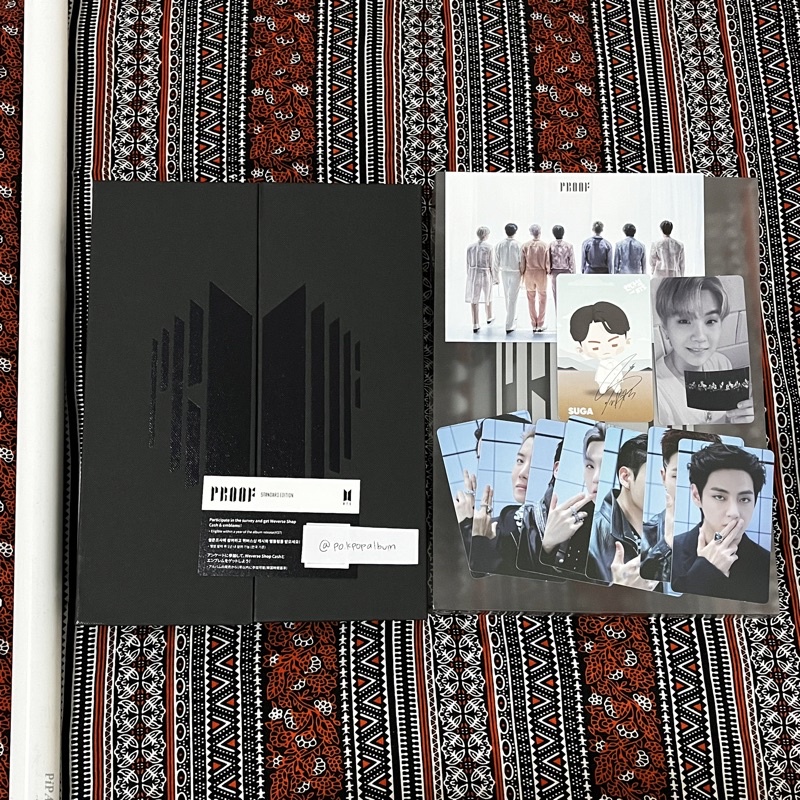 READY ALBUM PROOF STANDARD EDITION UNSEALED FULLSET (RPC SUGA) + IN THE SEOM + POSTER
