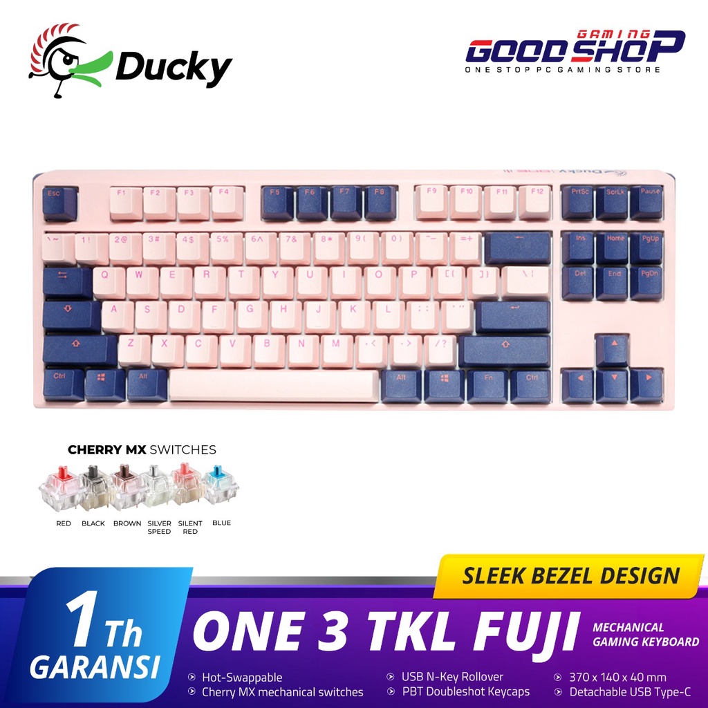 Ducky One 3 Fuji Non-LED TKL - Gaming Keyboard