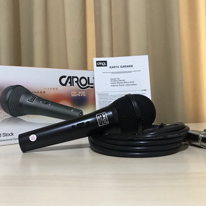 MICROPHONE MIC CABLE MIKROPON MIK KABEL CAROL NK-77K 3.5M 3.5 METER ORIGINAL ORI MURAH BAGUS TERLARIS TERBAIK GARANSI