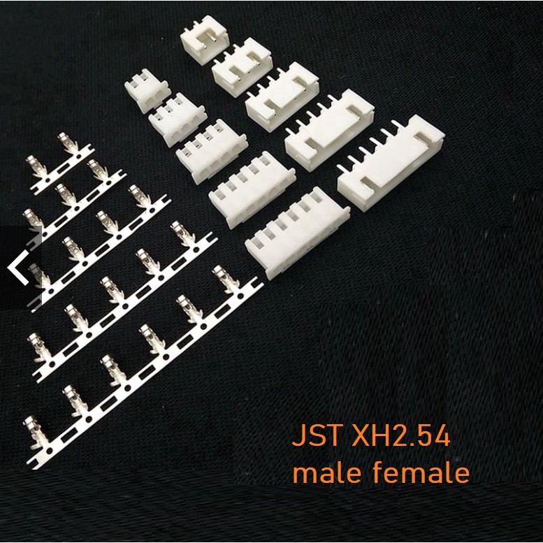 1set Housing Konektor Connector JST XH2.54 XH 2.54mm 2.54 XH2.54mm 2Pin 3Pin 4Pin 5Pin 6Pin 7Pin Male Female for Lipo baterai Battery balance charger 1S 2S 3S 4S 5S 6S RC Drone car airplane