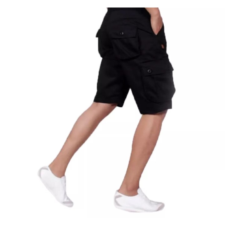 Cargo Pendek Hitam/ Celana Cargo Pendek Pria/ Celana Pendek