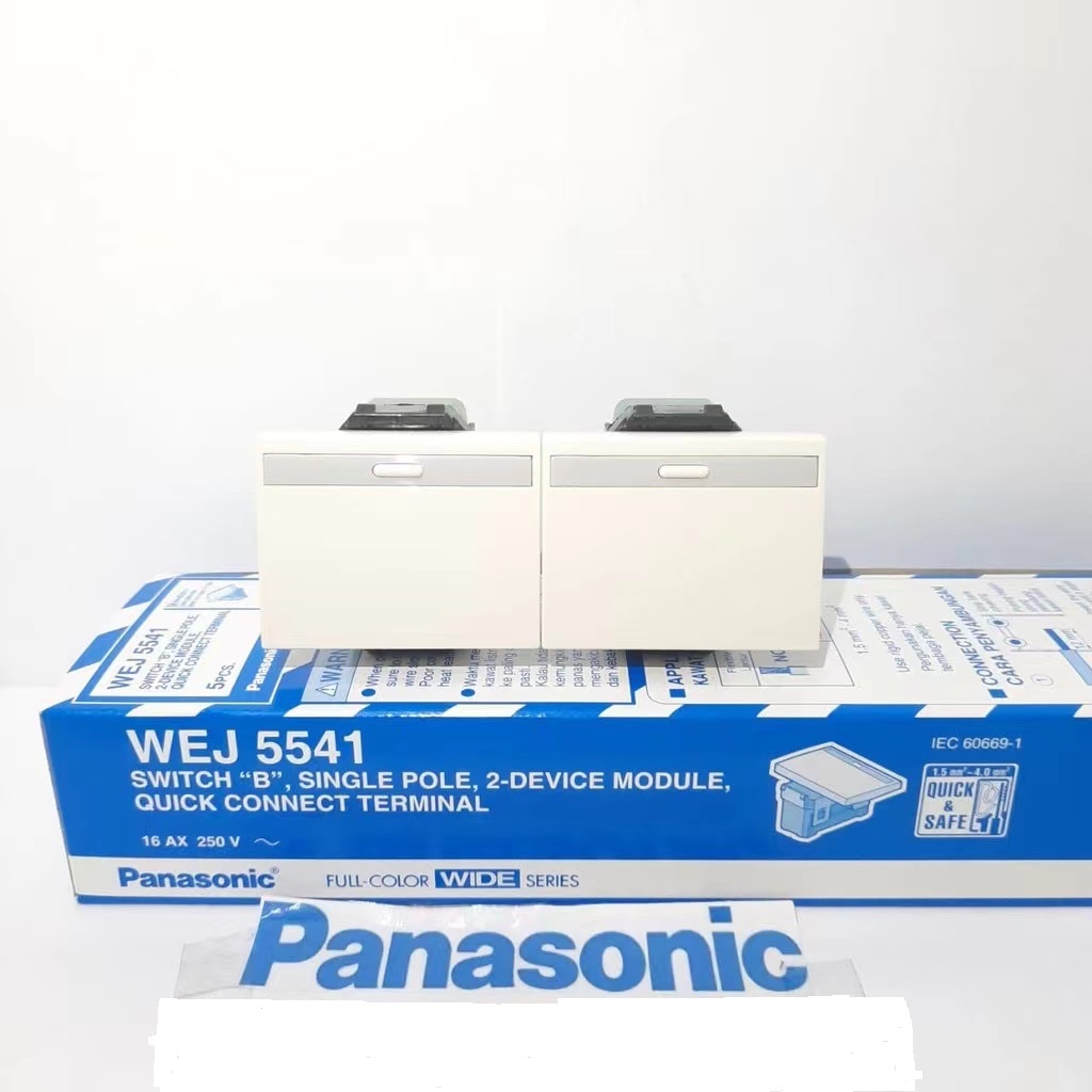 Saklar Engkel / Tunggal Panasonic WEJ 5541 Wide Series Besar Mata Saklar Lebar Panasonic WEJ-5541