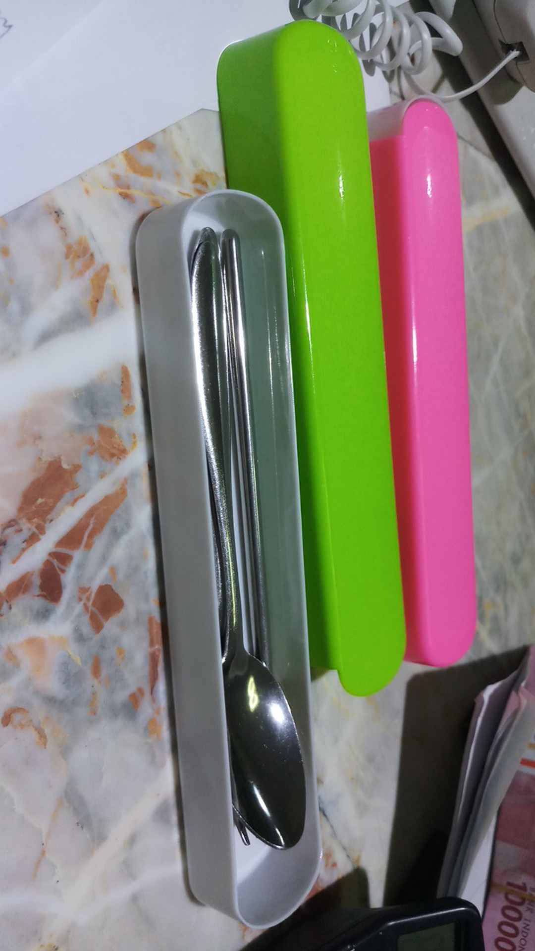 Sendok Garpu Sumpit  Set Stainless Steel