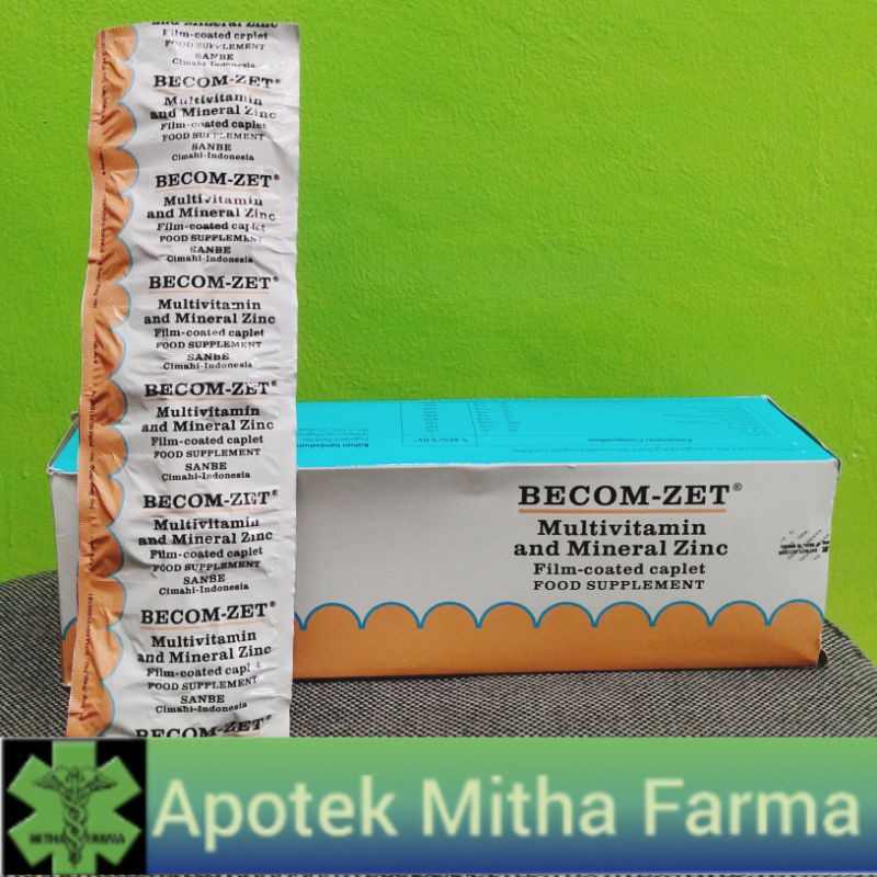 BECOM ZET TABLET VITAMIN C DAN ZINK
