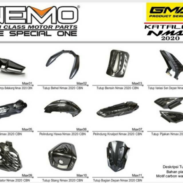 Paket Full Set Carbon Premium Yamaha All New Nmax 2020