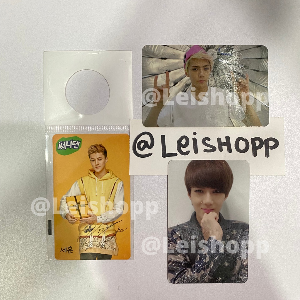 Photocard dan Card Case Sehun - Mama , Growl , Sunny10