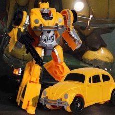 Promo BMB Black Mamba H6003-1 Transformers Bumblebee VW Beetle Figure - H6003-1a Murah