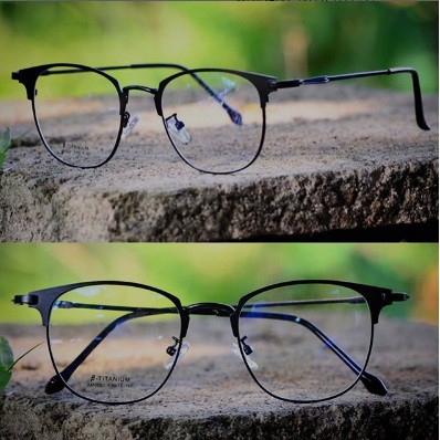 Kacamata Komputer Anti Radiasi Retro Wanita Pria Fashion Frame Kaca mata Lentur Optik murah 0081