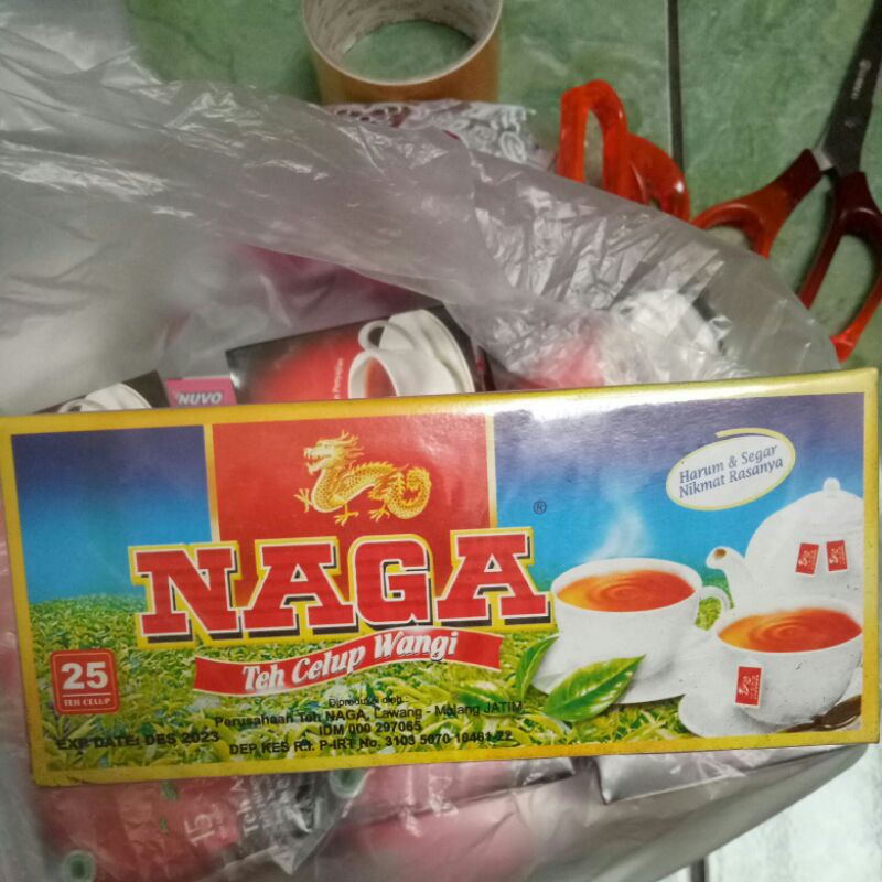 

teh naga kotak isi 25 teh celup