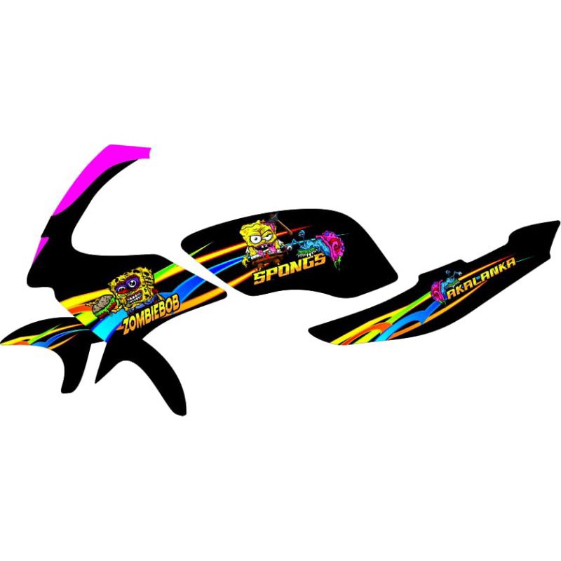 STRIPING STICKER NINJA RR OLD STRIPING VARIASI