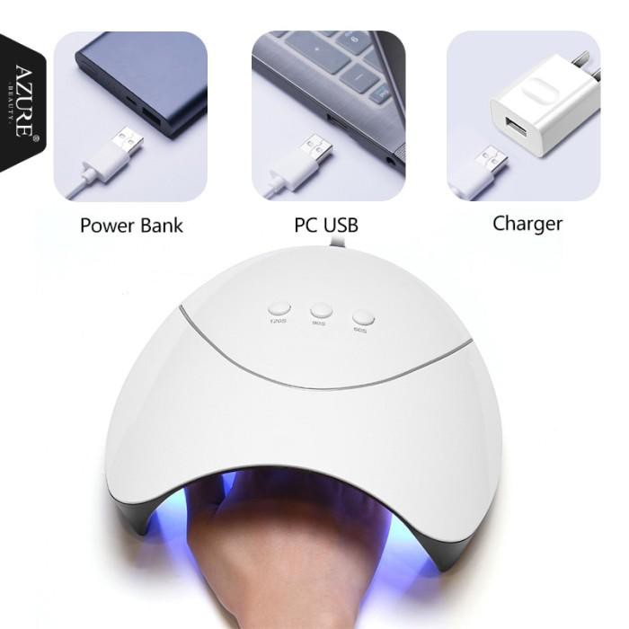 

PROMO - Pengering Kutek Kuku Smart Portable UV LED Nail Dryer 36W - Z3 - White