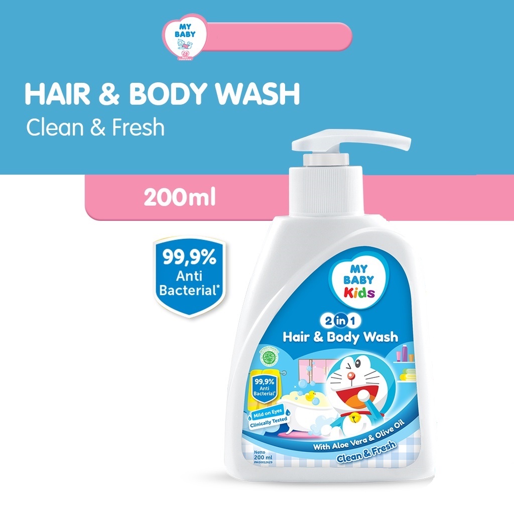 ★ BB ★ MY BABY Kids 2in1 Hair &amp; Body Wash Pump 200ml