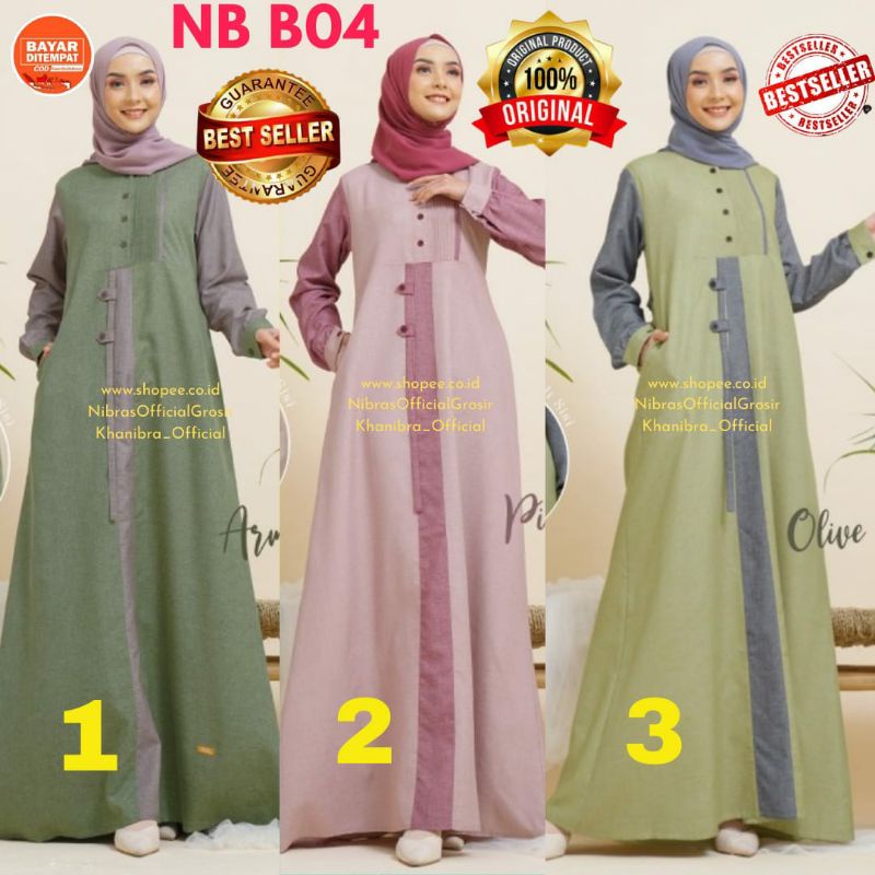 GAMIS NIBRAS TERBARU BAJU GAMIS DEWASA GROSIR NIBRAS TERMURAH NS 74 72 NB B02 B03 B09 B11 B04 A72