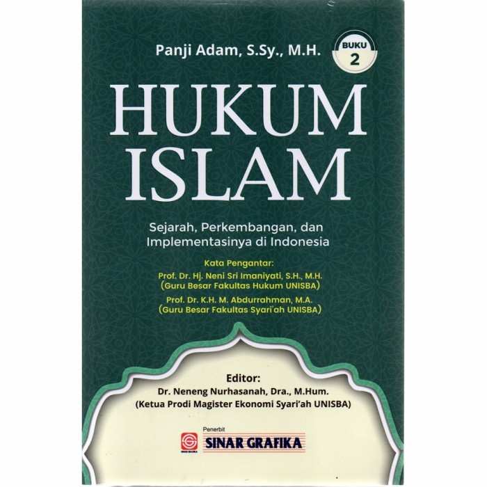 HUKUM ISLAM SEJARAH PERKEMBANGAN DAN IMPLEMENTASINYA DI INDONESIA BUKU