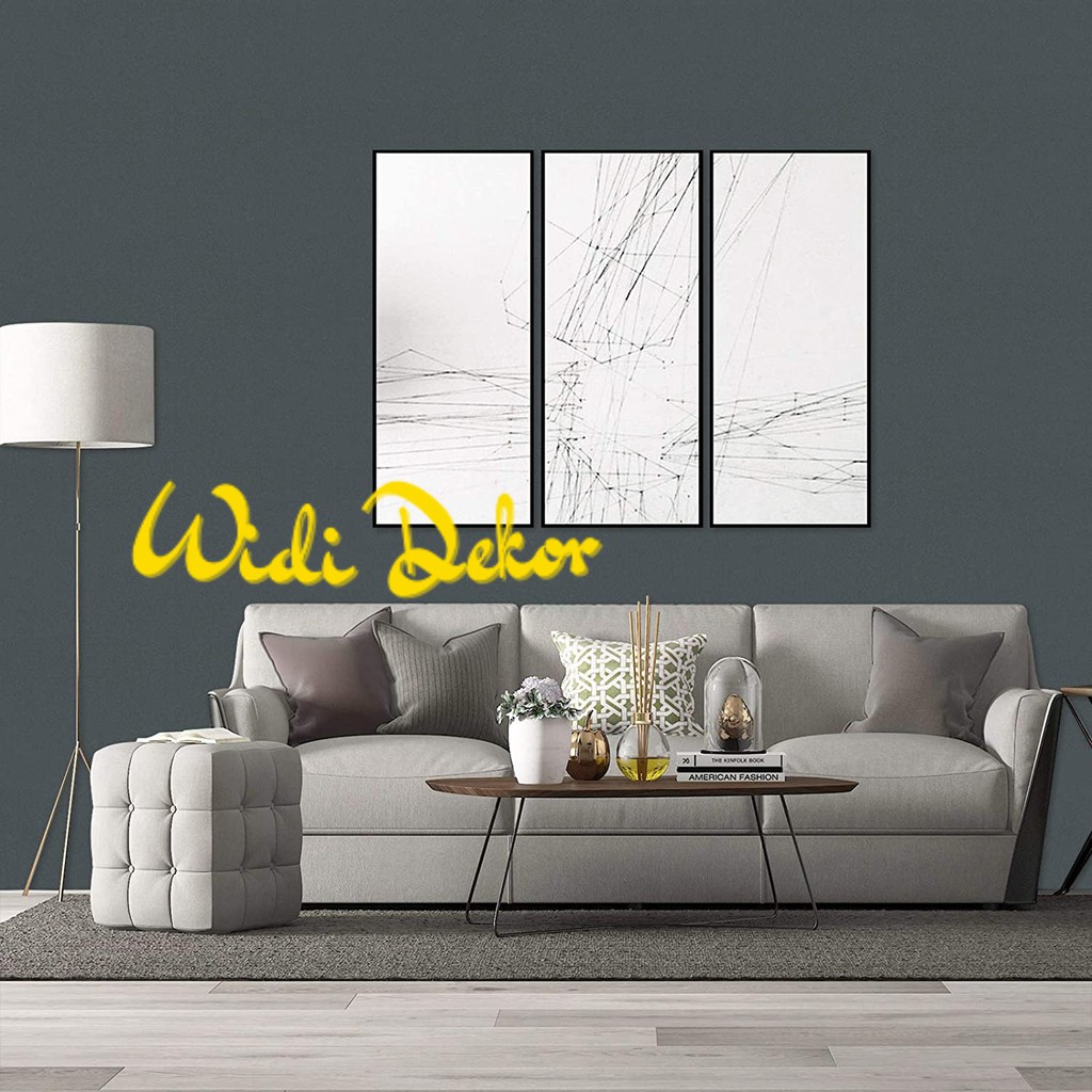 walpaper stiker dinding polos grey