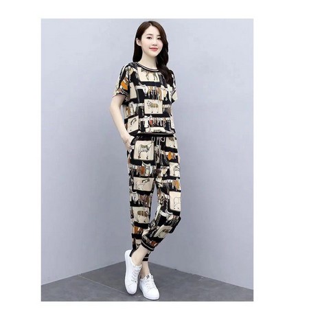 b039, import Setelan Animal Kuda Cantik baju set wanita import fashion keren