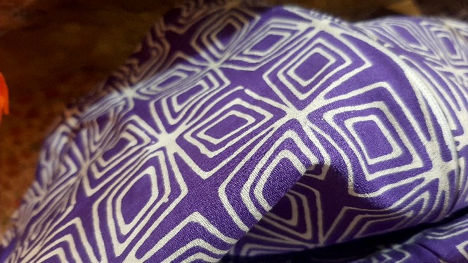 Shanaya Batik Tunik Mauza Garutan Lilac Batik Cantik Kekinian Modern Untuk Kerja Batik Resmi