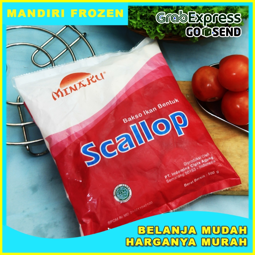 

MINAKU Scallop 500gr - Makanan Beku Olahan Murah